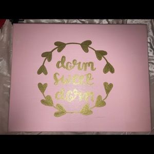 “dorm sweet dorm” canvas